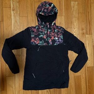 The North Face Vinny Ventrix Pullover Black Toucan Print Hooded Jacket